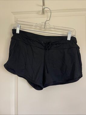 Athleta Black Women's Drawstring Swim Shorts
